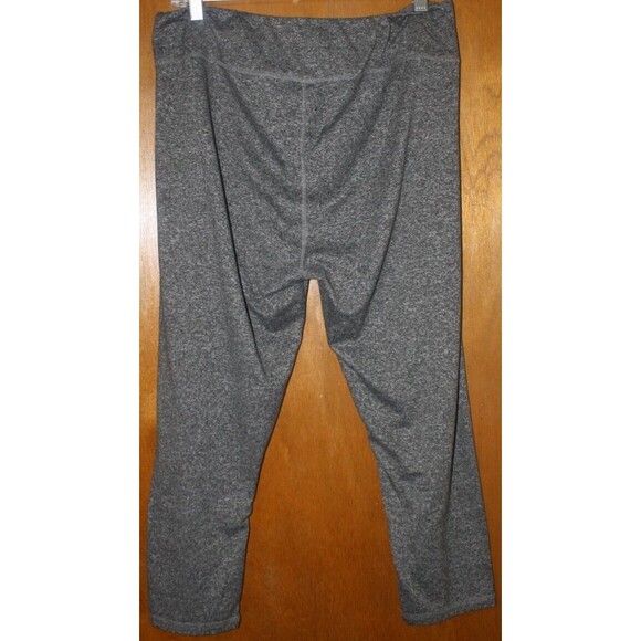 Moral Society Leggings Womens Sz Plus 2X Gray Cropped Pants Atleisure Stretch - Picture 4 of 5